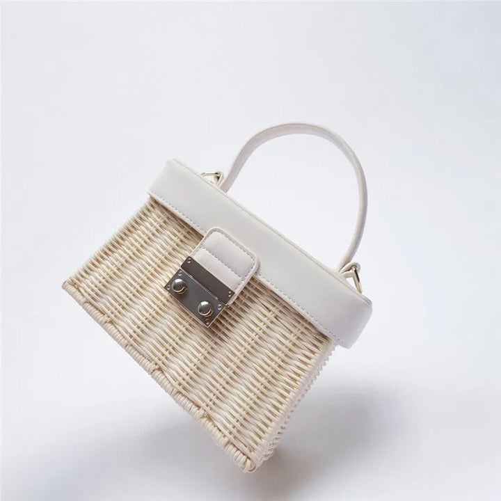 AMI - Woven Handbag with Chain