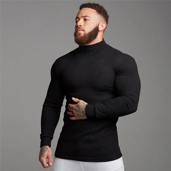 KENNY - Muscle Fit Ribbed T-Shirt