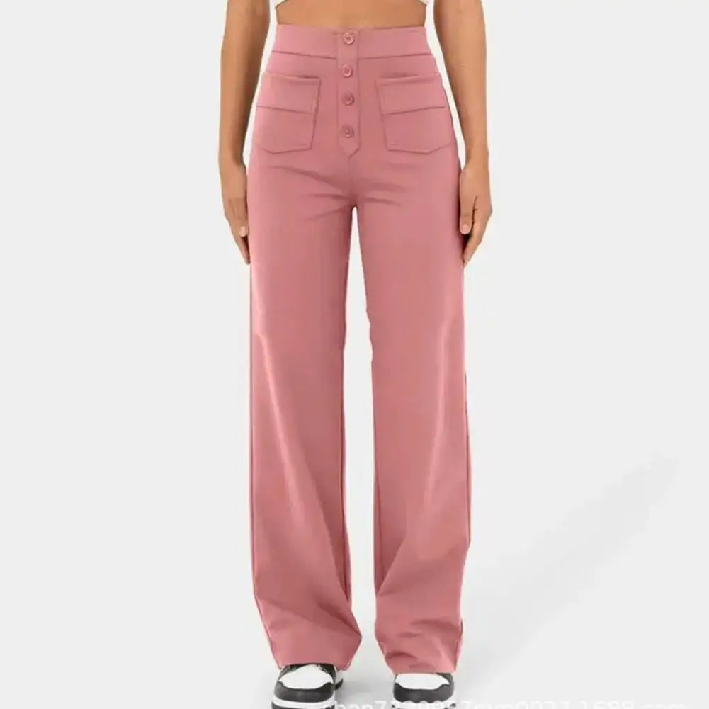 SKIBLE- Comfy High-Waist Wide Leg Stretch Trousers