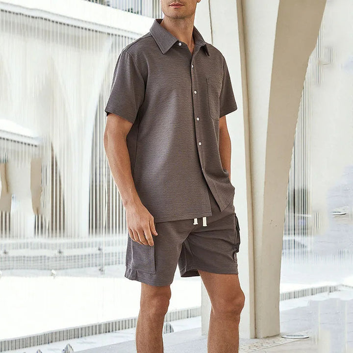 DERRICK - Men's Cargo Short Sleeve Set