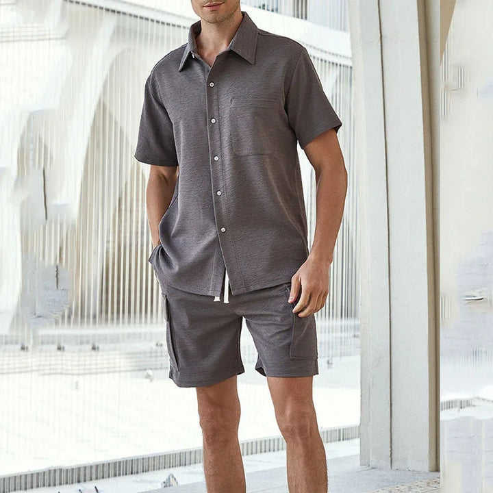 DERRICK - Men's Cargo Short Sleeve Set