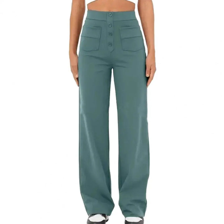 SKIBLE- Comfy High-Waist Wide Leg Stretch Trousers