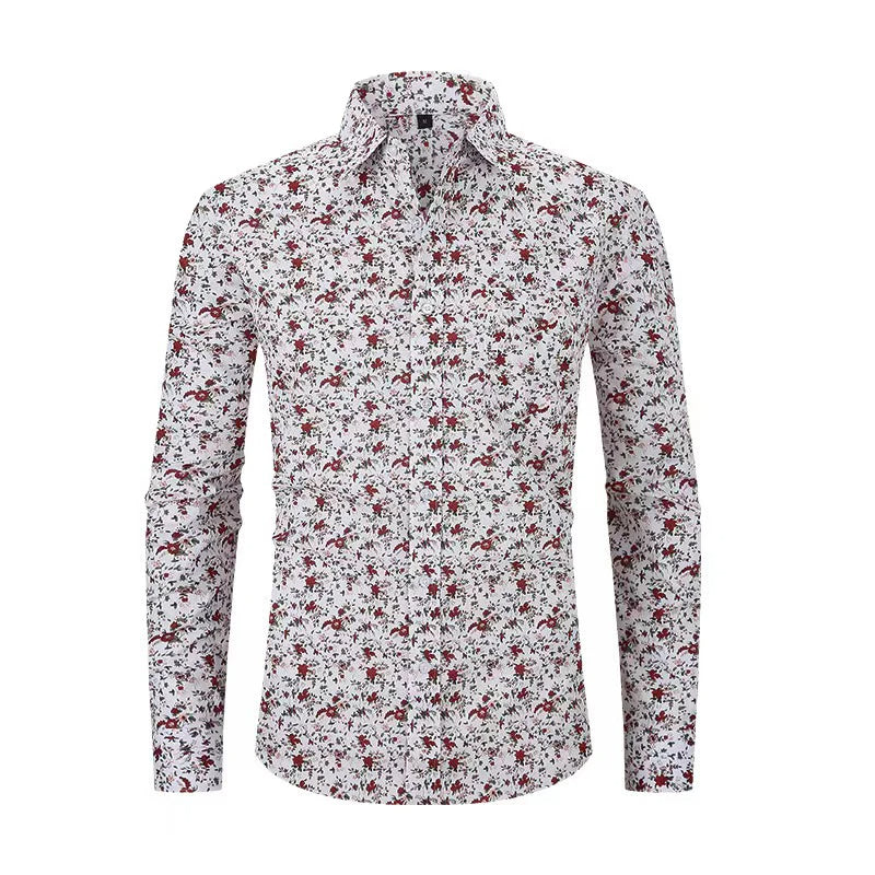 SENNA - Men's Floral Print Casual Shirt