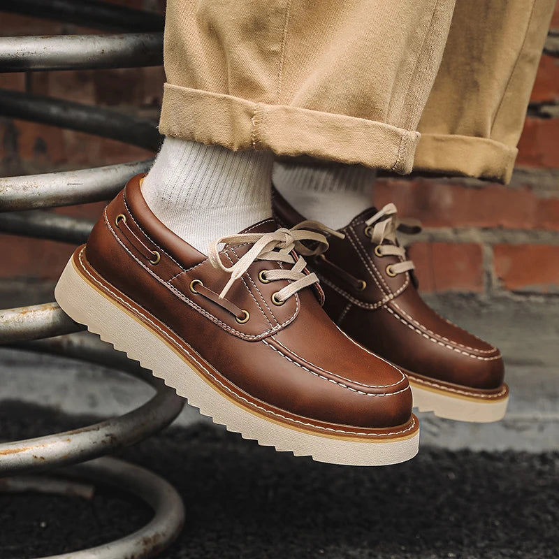 CULLEN - Leather Boat Shoes