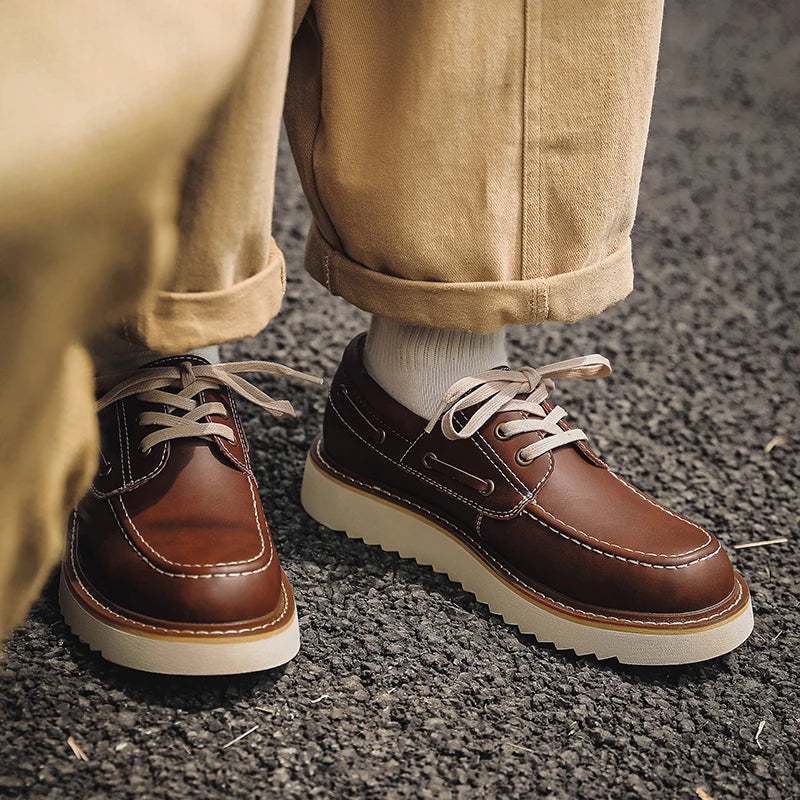 CULLEN - Leather Boat Shoes