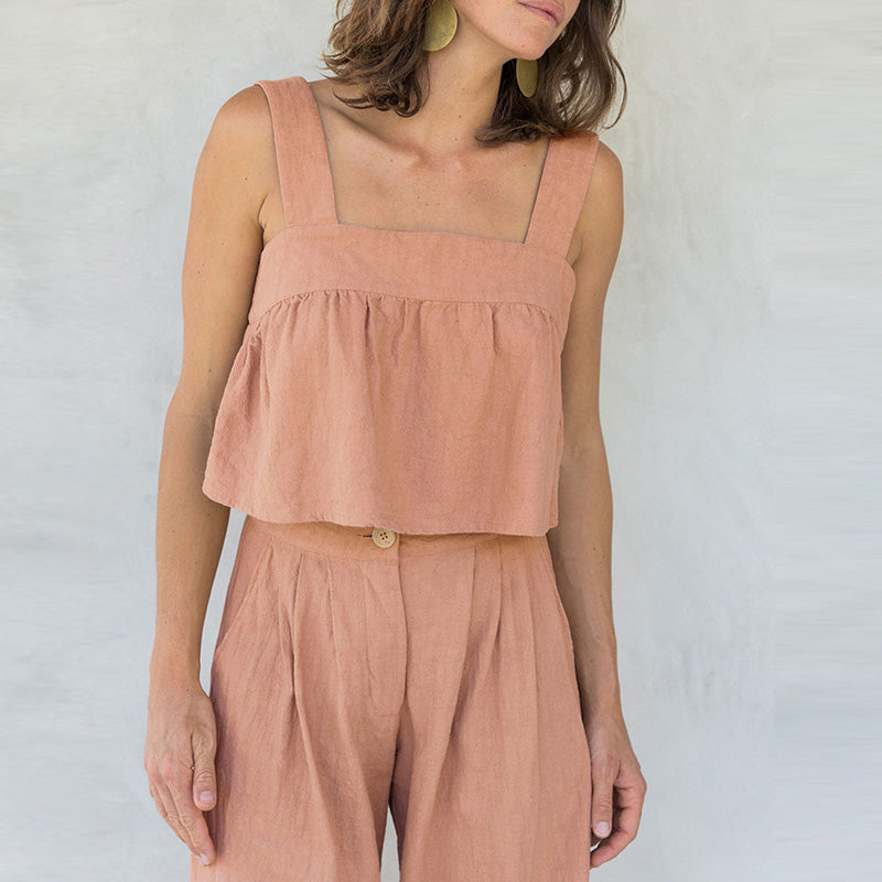 CALEN - Two Piece Linen Set