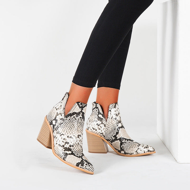 Odessa - Multi-Print Ankle Boots