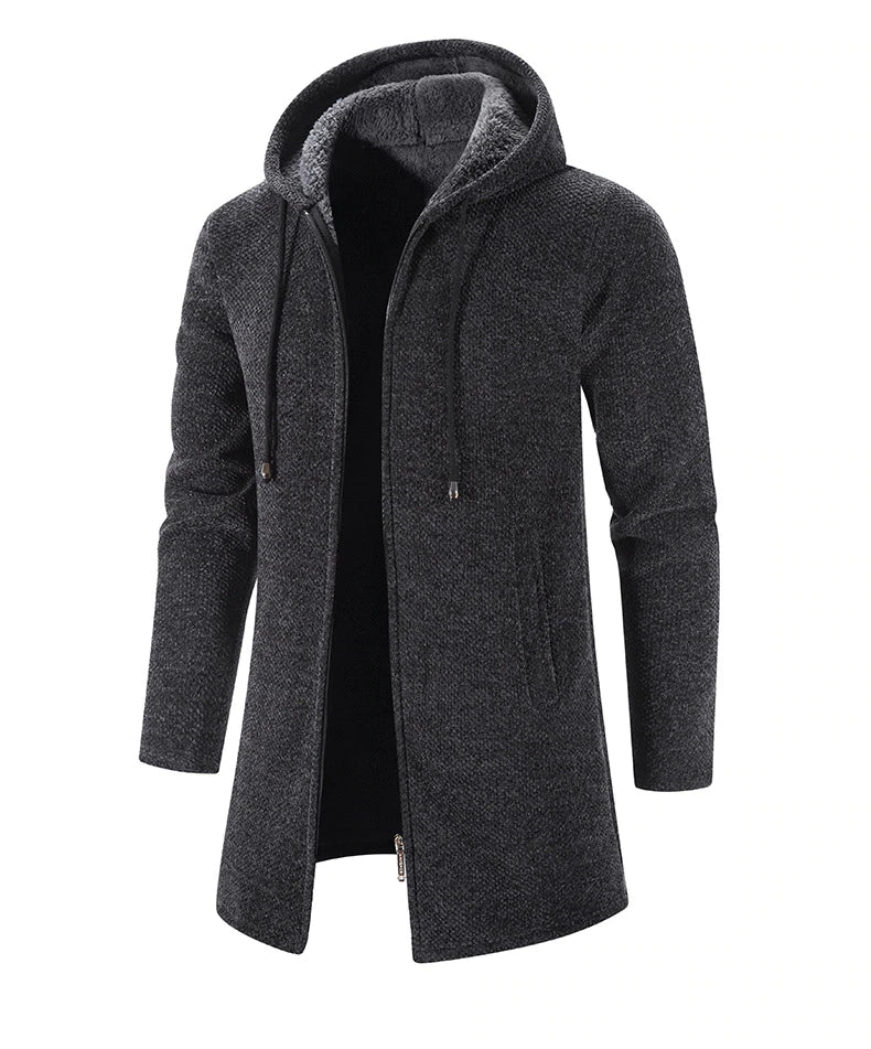 KRIST - Men's Long Hooded Cardigan