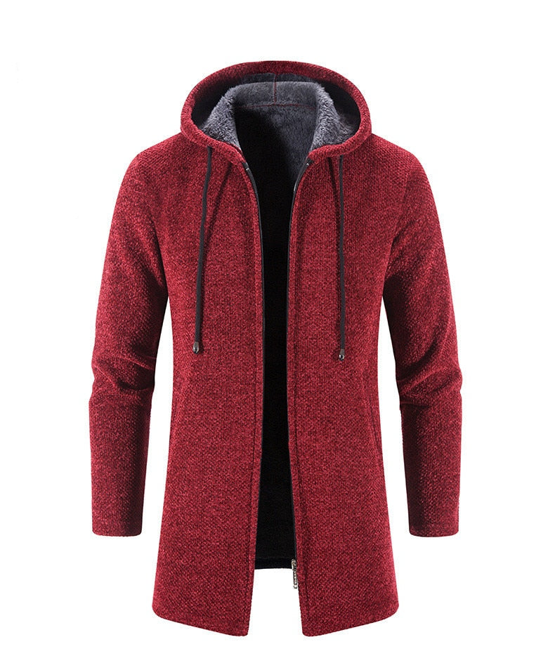 KRIST - Men's Long Hooded Cardigan