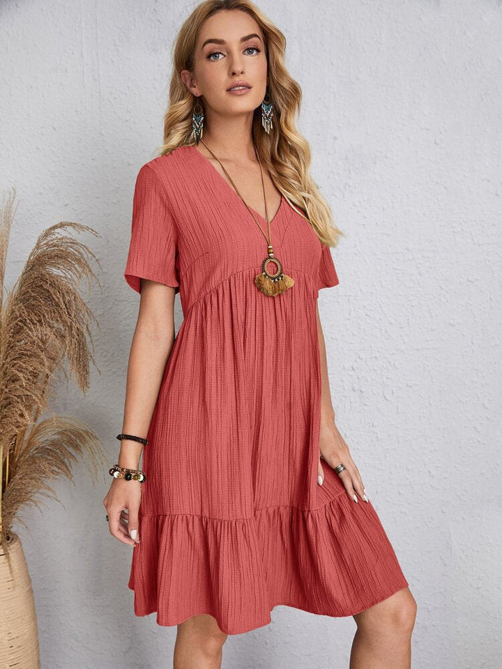 RIYA - V-neck midi dress