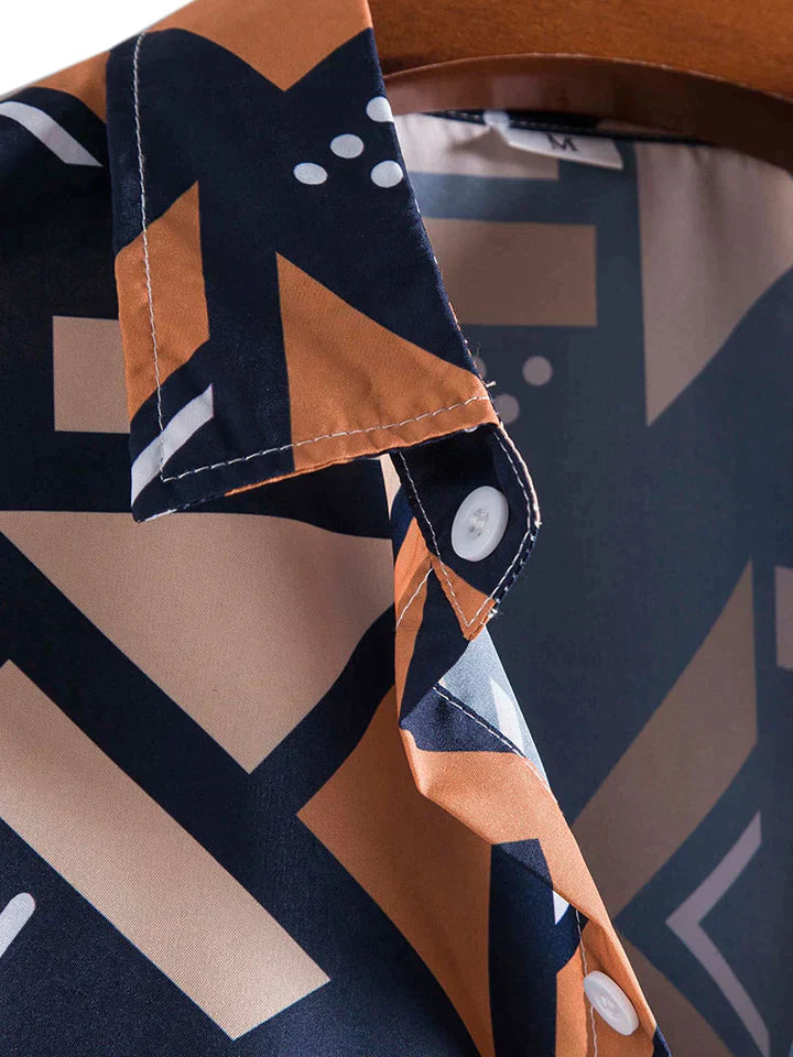 Geometric Triangle Print Shirt