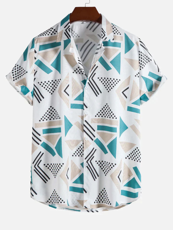 Geometric Triangle Print Shirt