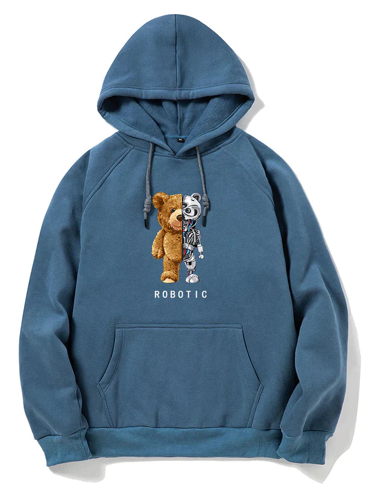 Robot Bear Graphic Hoodies