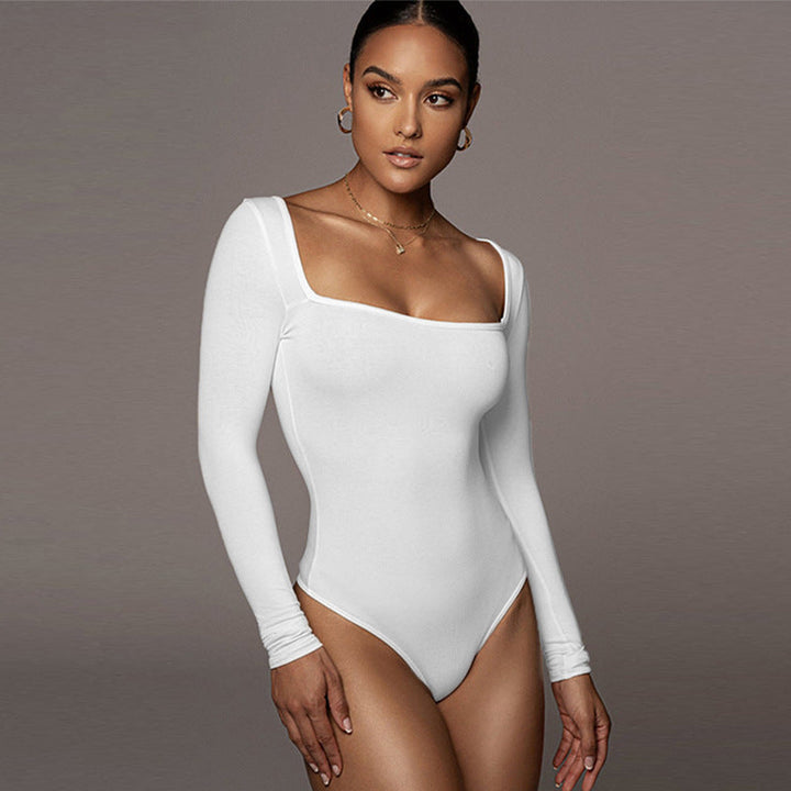 LAY - Square Neck Long Sleeve Bodysuit