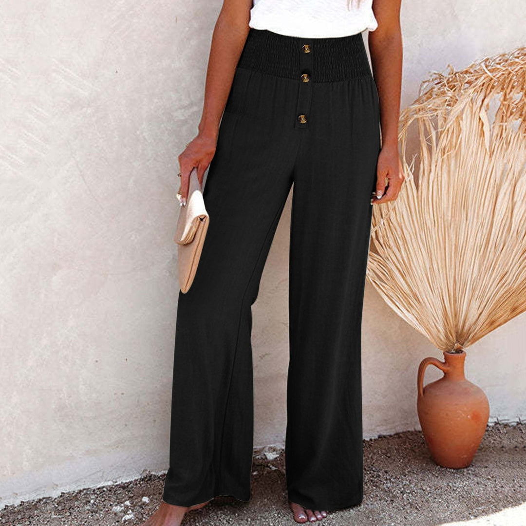 JAI - Linen Pants With High Waist