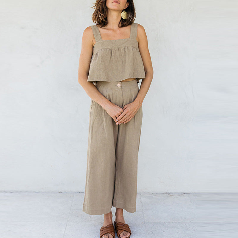 CALEN - Two Piece Linen Set