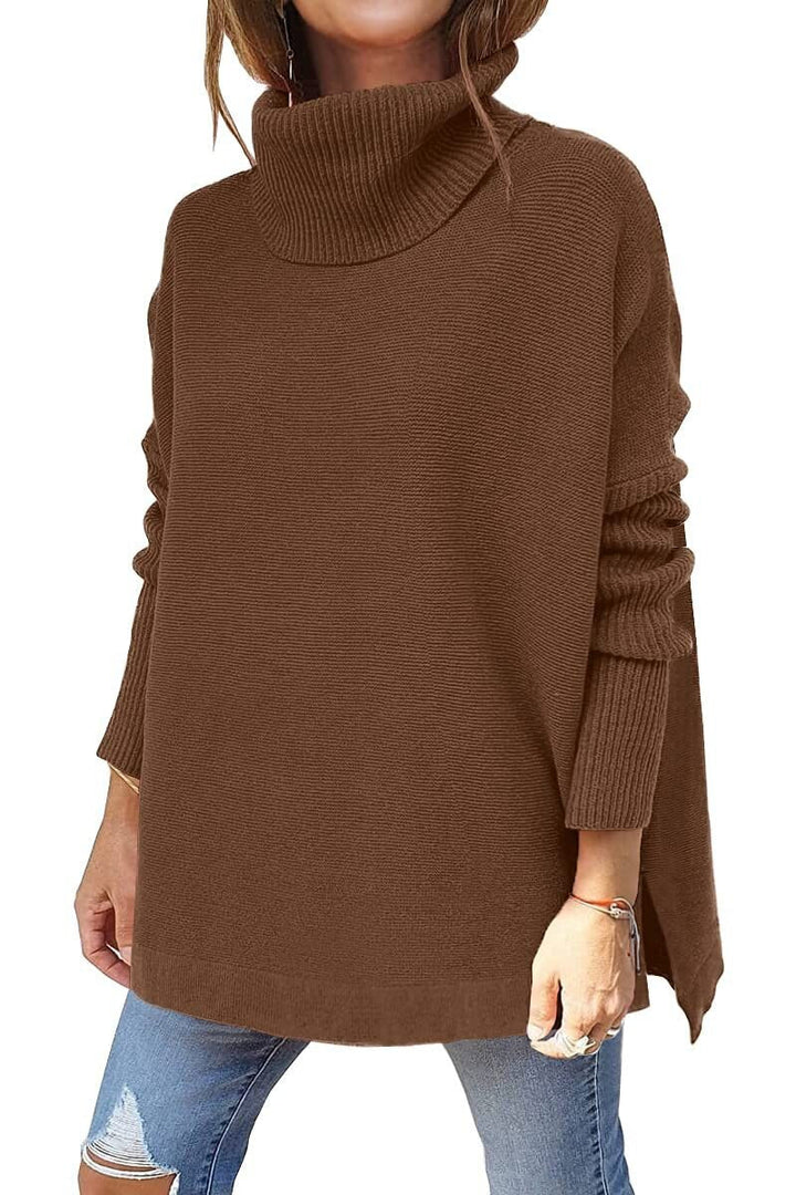 SAAR - Women's Tricot Sweater With Stand Collar