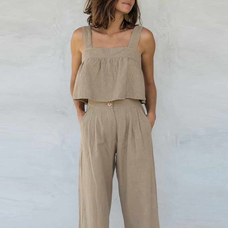 CALEN - Two Piece Linen Set