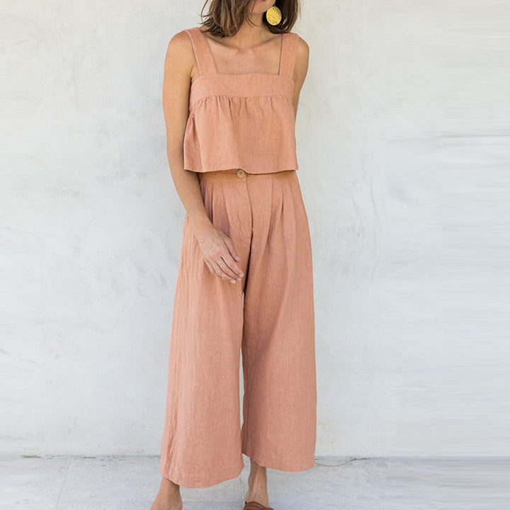 CALEN - Two Piece Linen Set