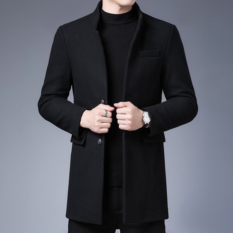 HAROLD - Effen Wool Trench Coat Windproof