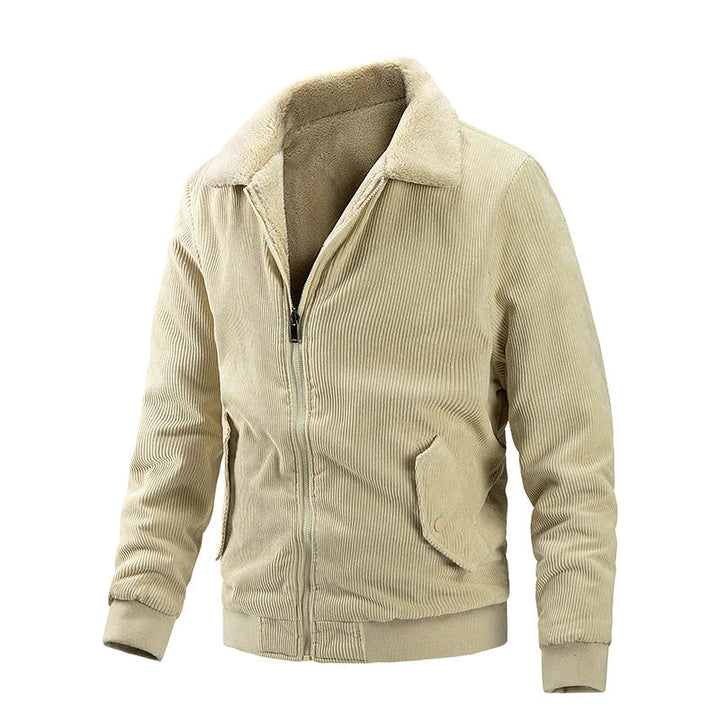 JIMMY - Bomber Jacket With Wool Lining