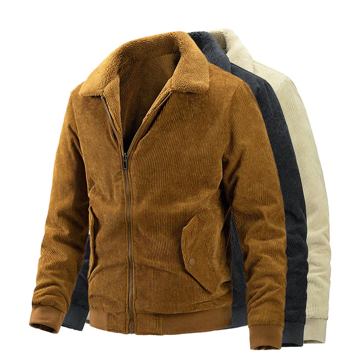 JIMMY - Bomber Jacket With Wool Lining