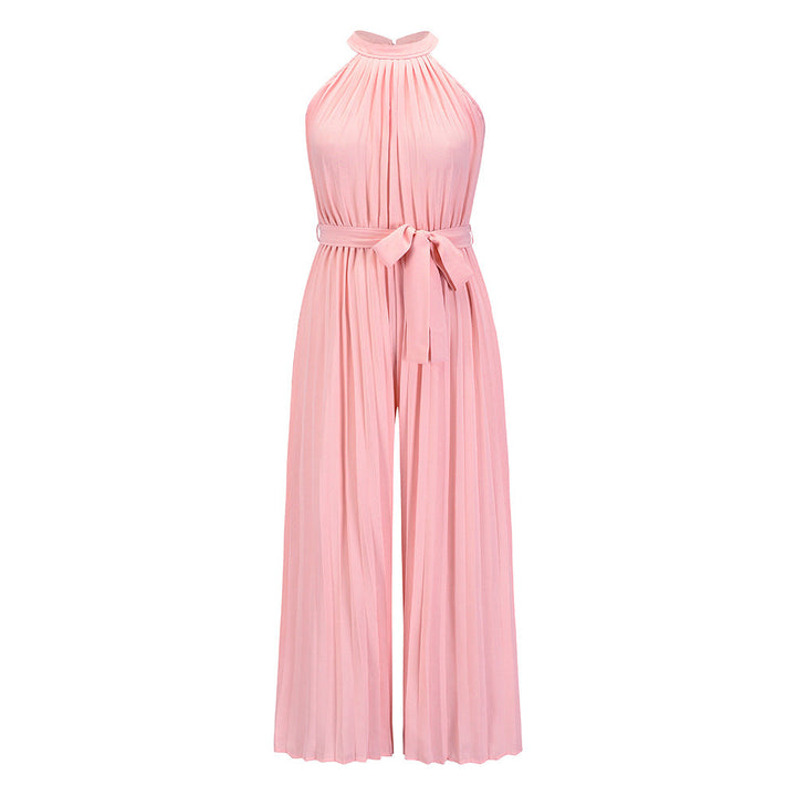 LUCY - Pleated Jumpsuit With Belt