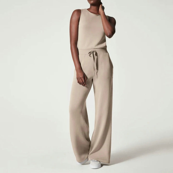 ISIDORE - Air Essentials Sleeveless Plain Jumpsuit