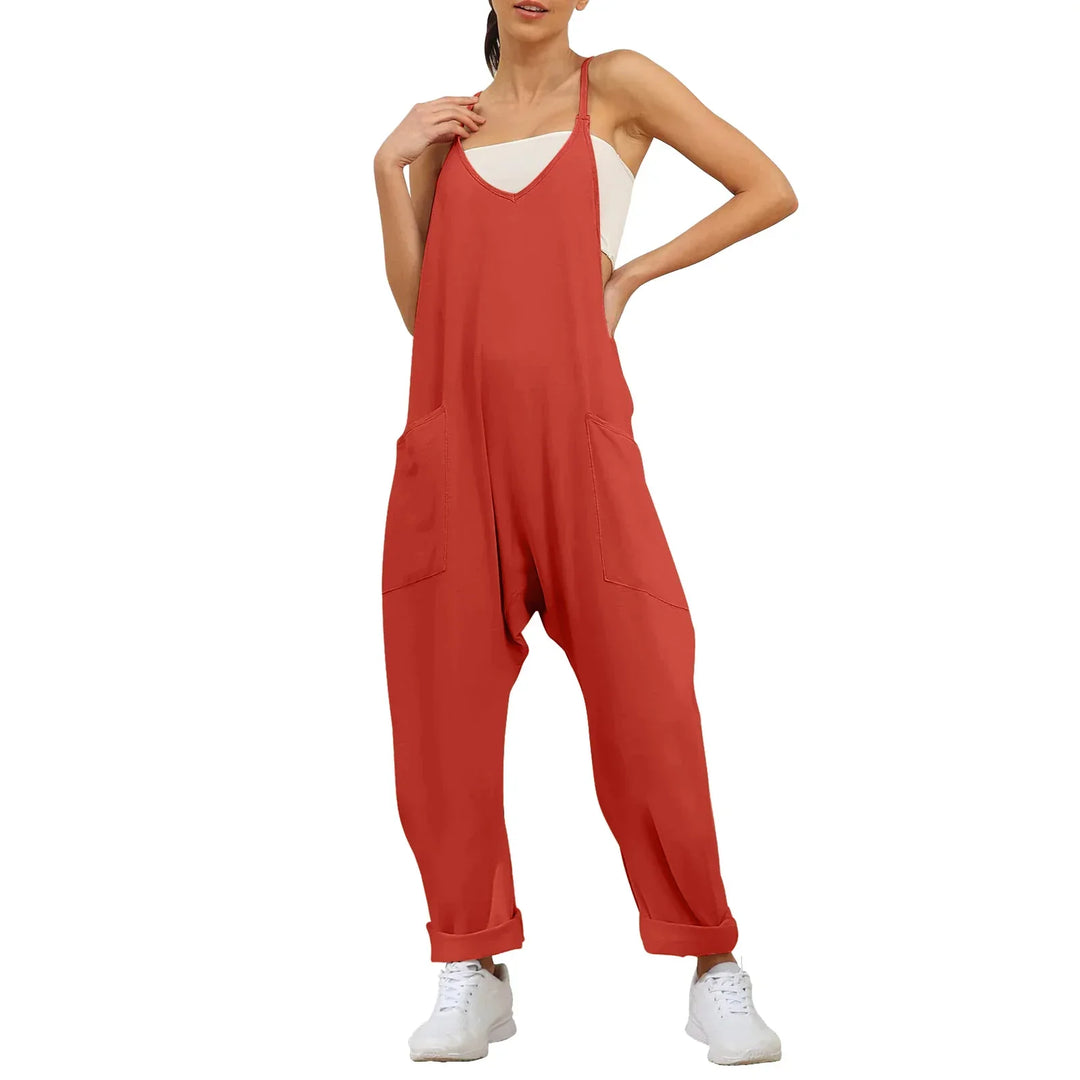 JUMPR - Jumpsuit with wide legs and pockets