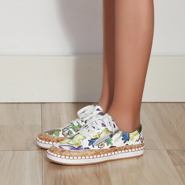 GAIA - Floral Print Women's Sneakers