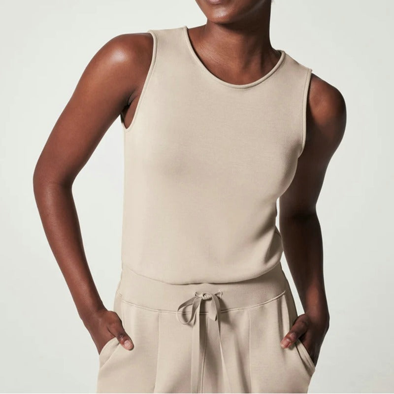 ISIDORE - Air Essentials Sleeveless Plain Jumpsuit