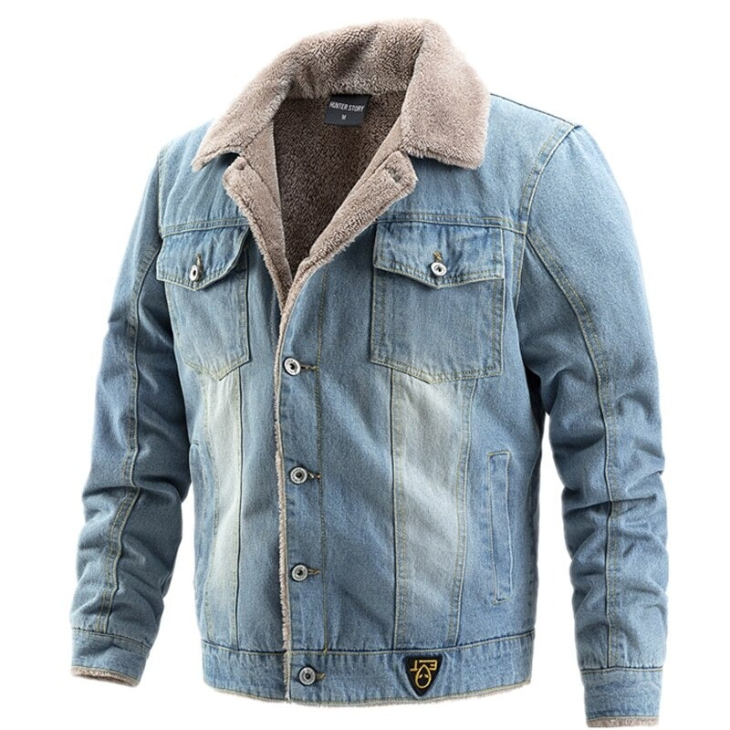 Timothy - Men's Denim Jacket With Inner Lining